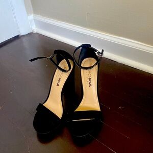Black Strap Heels